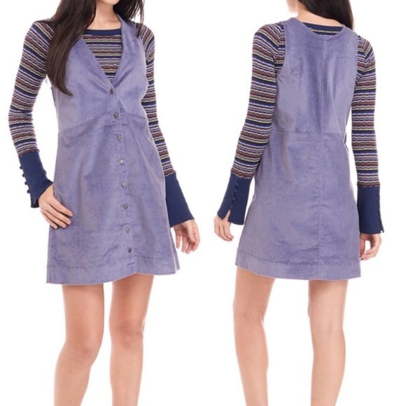Free People Dresses & Skirts - Free People Rolling Thunder Corduroy Dress Med NWT